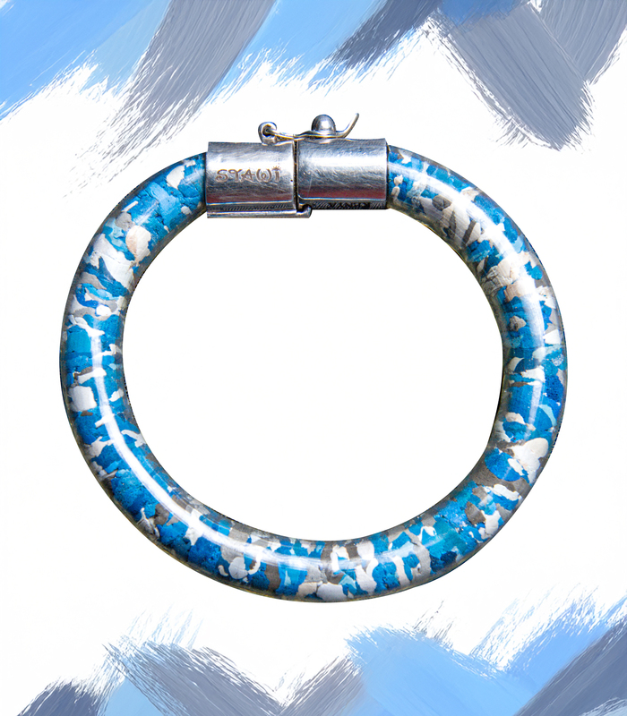 STAWI x Ocean Sole Blue-Grey Bracelet. - Image 2