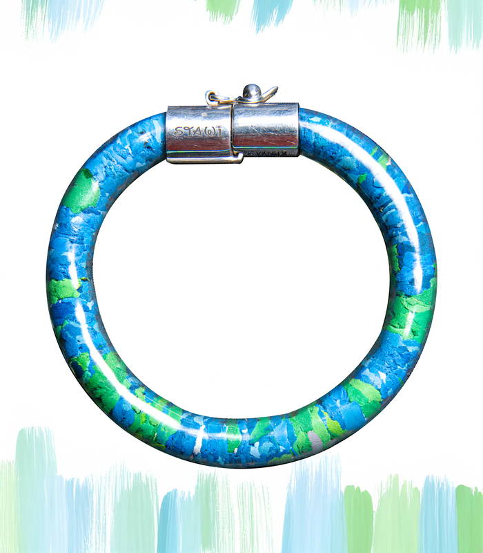 STAWI x Ocean Sole Blue-Green Bracelet. - Image 2
