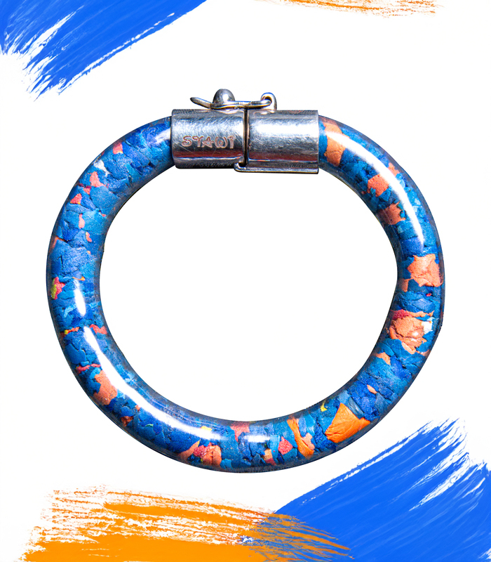 STAWI x Ocean Sole Blue-Orange Bracelet. - Image 2