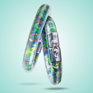 STAWI x Ocean Sole Green, Yellow-Blue Bracelet.